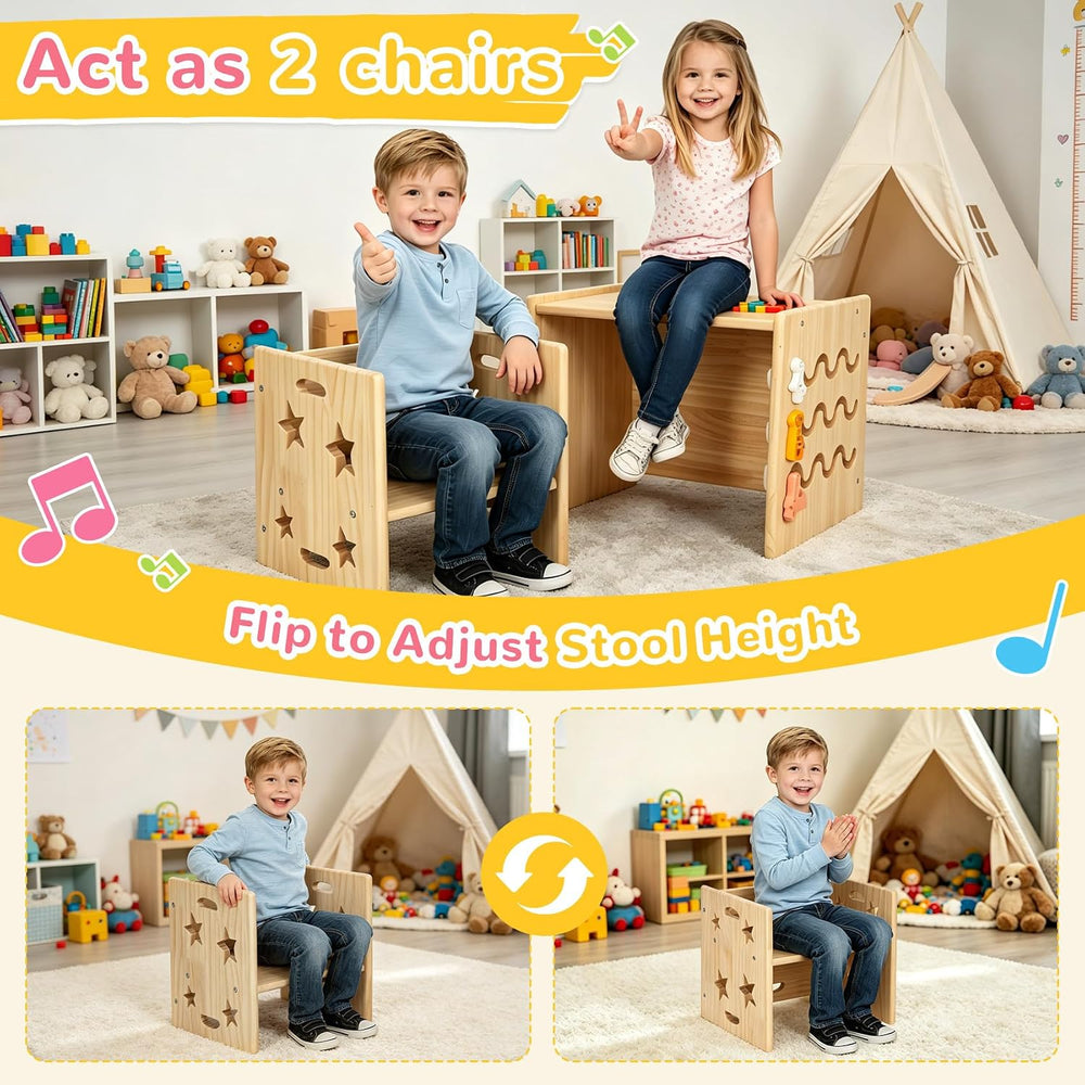 Montessori Weaning Table and Chair Set for Toddlers Age 1-3, Multi-Sensory | ...