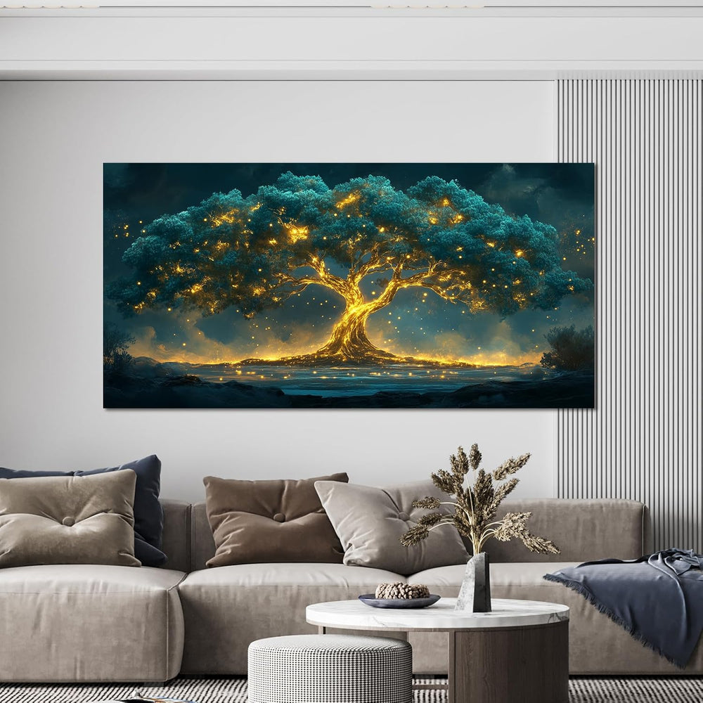 Canvas Wall Art Decor Artwork for Walls Green Wall Art Decor Tree of Life Wal...