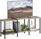 TV Stand, Entertainment Center, Industrial TV Media Console Table with Open Storage Shelves, 2 Tier TV Cabinet for Living Room, Bedroom