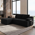Boneless Couches for Living Room Sectional Cloud Couch Deep Seat Chaise