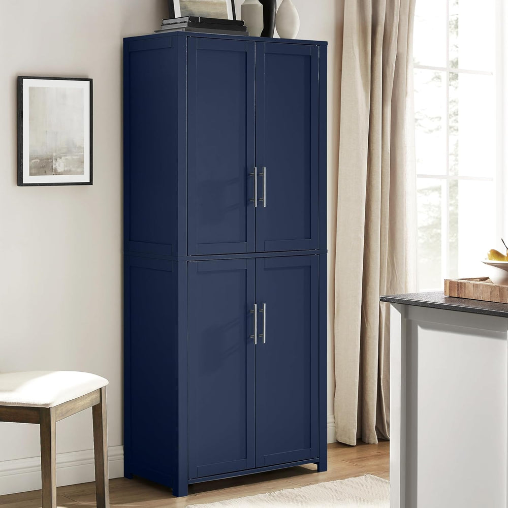 Crosley Furniture Savannah Tall Pantry Storage Cabinet with Shelves, Kitchen,...
