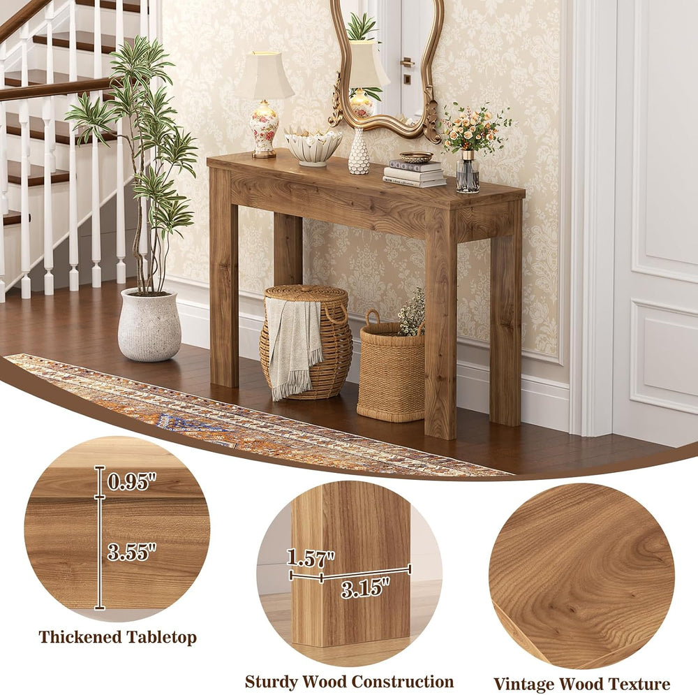 Armocity Small Console Table for Entryway, 32" Farmhouse Narrow Sofa Tab...