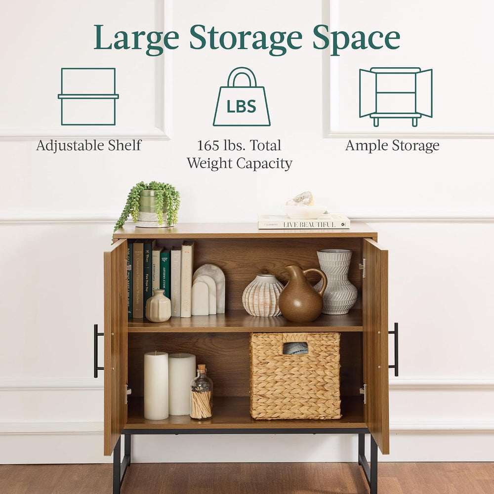Best Choice Products Slatted Sideboard Buffet Cabinet, Entryway Table, Accent...