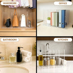 Adjustable Bag & Purse Organizer for Closet | Clear Shelf Dividers for Closet Organization, Vertical Handbag Separator for Sweater, Shirts & Clutches, Perfect for Bedroom, Living Room, Home