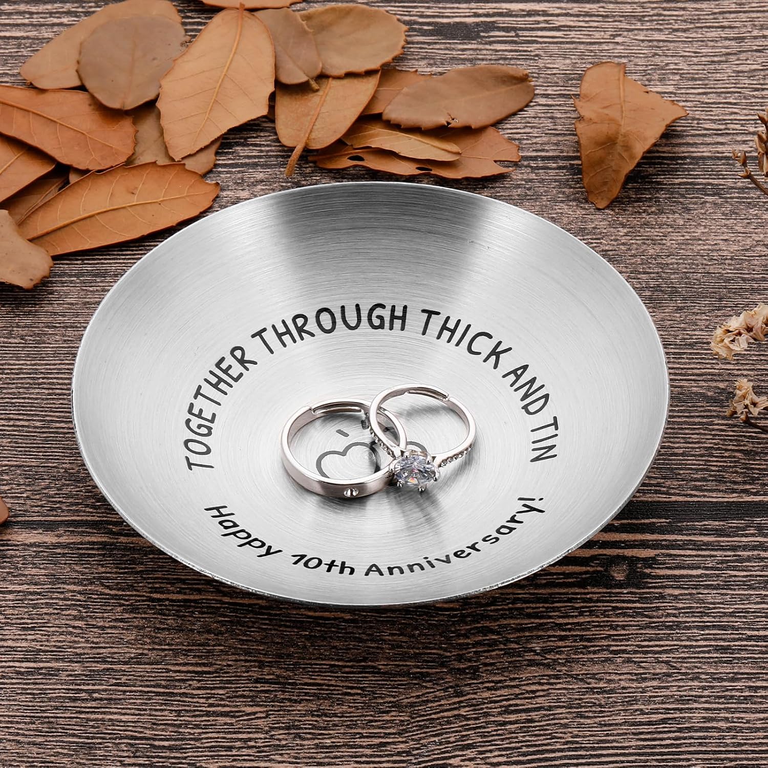 10 Year Anniversary Tin Gift for Her Him 10th Wedding Tin Gifts for Couple