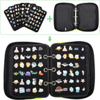 Enamel Pin Display Pages Pin Carrying Case, Pins Collection Storage Organizer Case, Travel Brooch Pin Display Bag (Pins Not Included)