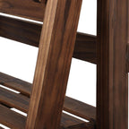 Yaheetech 4-Tier Foldable Shelf, Wood Ladder Shelf for Living Room Storage | Collapsible Wood Ladder Stand with Decorative Wall-Leaning Folding Shelves for Living Room, Bedroom, Balcony and Home Office.