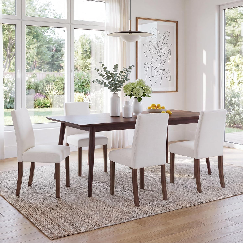 MALOL Modern Dining Chairs Set of 4, Upholstered Kitchen Chairs with High Bac...