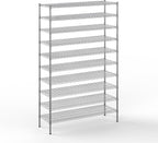 18" Deep x 54" Wide x 86" Height Wire Shelving Kit | 10-Tier | NSF Commercial Storage Rack Unit