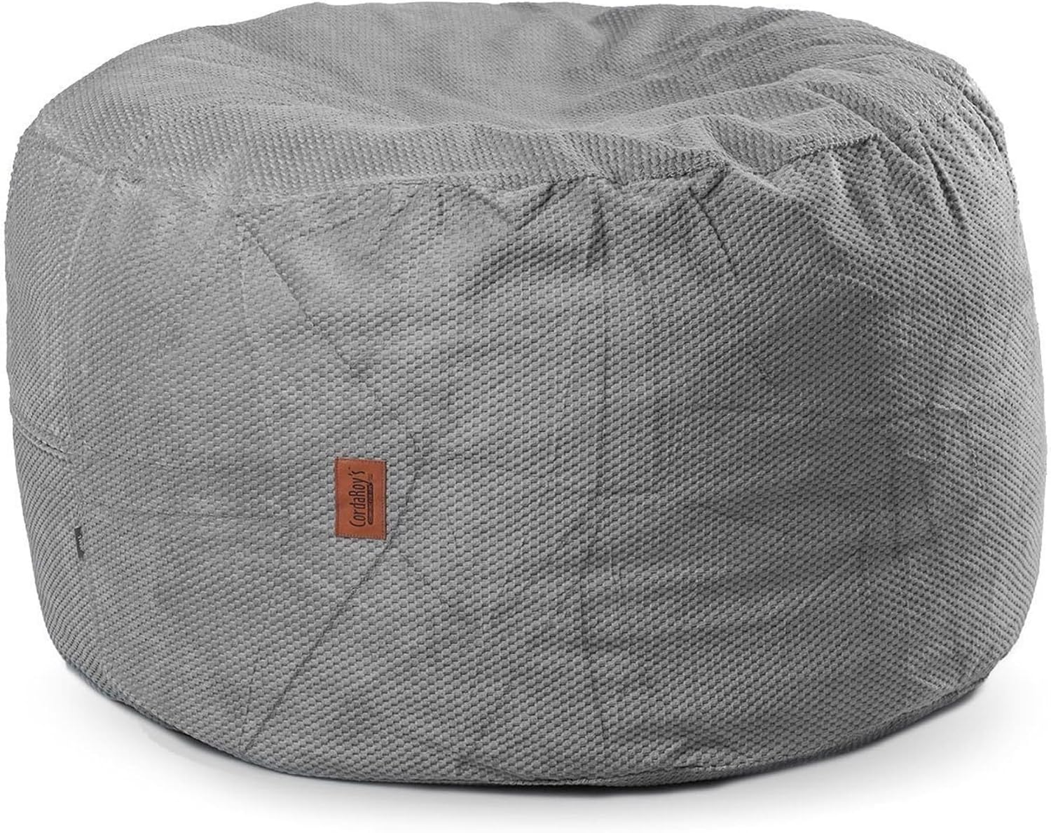 CordaRoy's Chenille Bean Bag Pouf Footstool, Charcoal