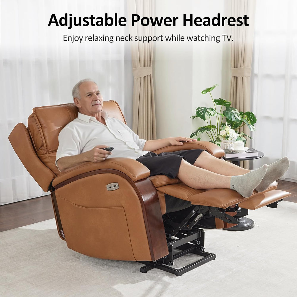 MCombo Power Lift Recliner Chair for Elderly with Power Headrest 7917 | Heat ...