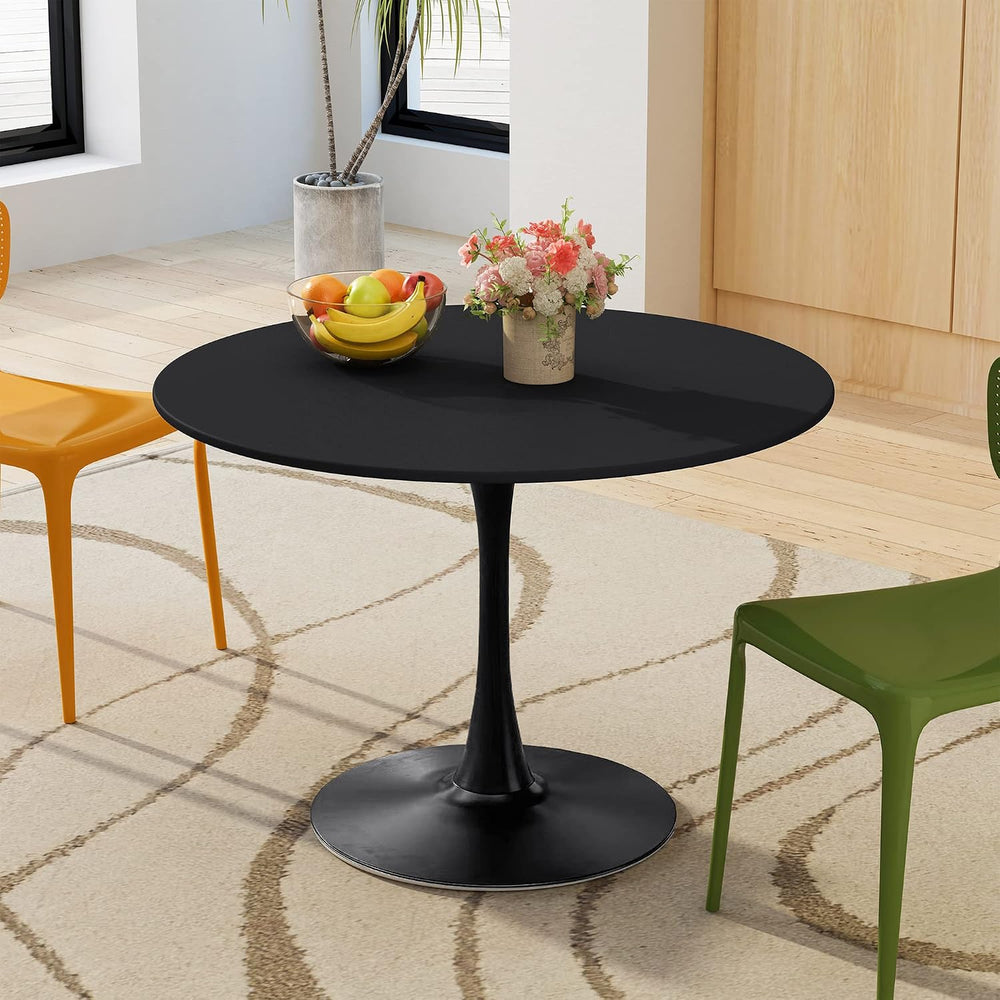42" Tulip Table for 4-6 Persons Modern Round Dining Room Table, Mid-Cent...