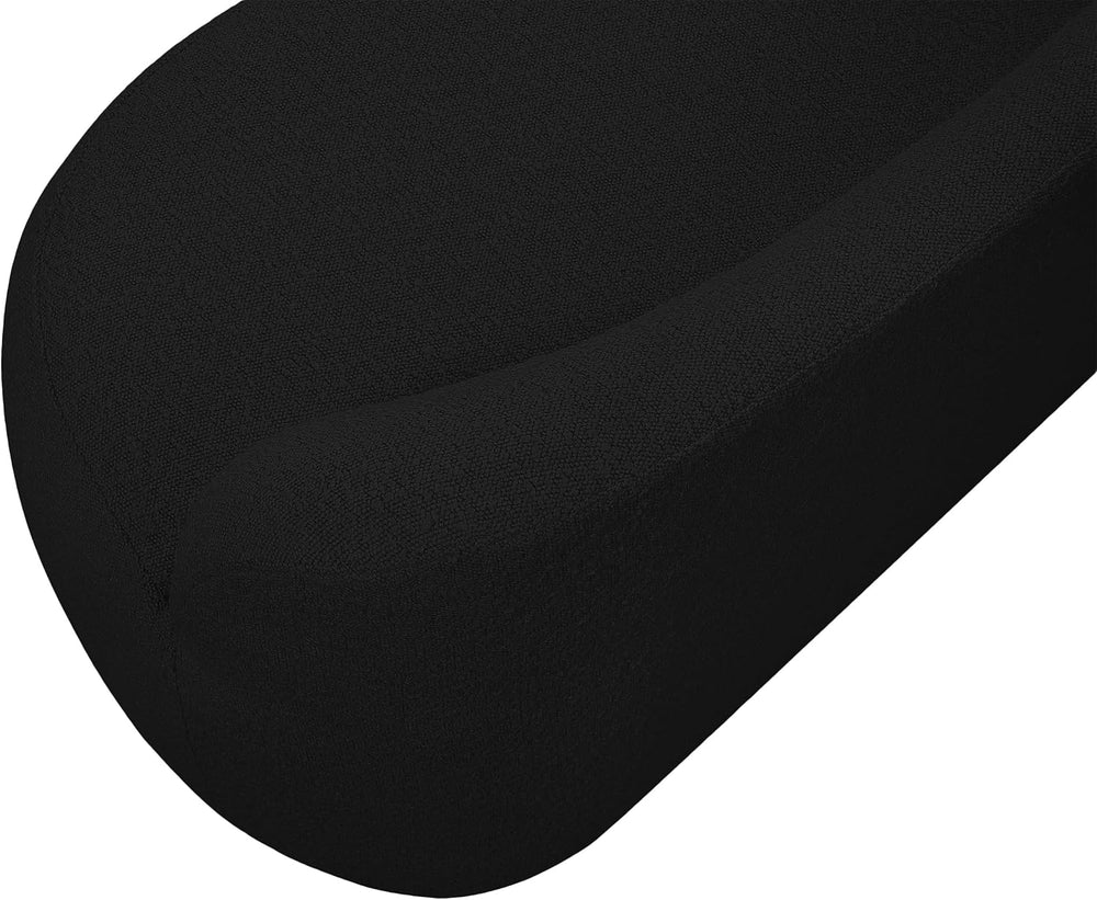 Meridian Furniture 119Black Flair Collection Modern | Contemporary Boucle Fab...