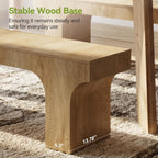 LITTLE TREE 63" Wooden Bench, End of Bed Bench, Long Hallway Bench, Farmhouse Entryway Bench for Hallway, Living Room, Kitchen