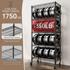 SINGAYE 5 Garage Heavy Duty Shelving Unit Kitchen Pantry Close Home Organizers and Storage Bathroom Shelf Laundry Room Organization Industrial Book Metal Wire Adjustable Shelves