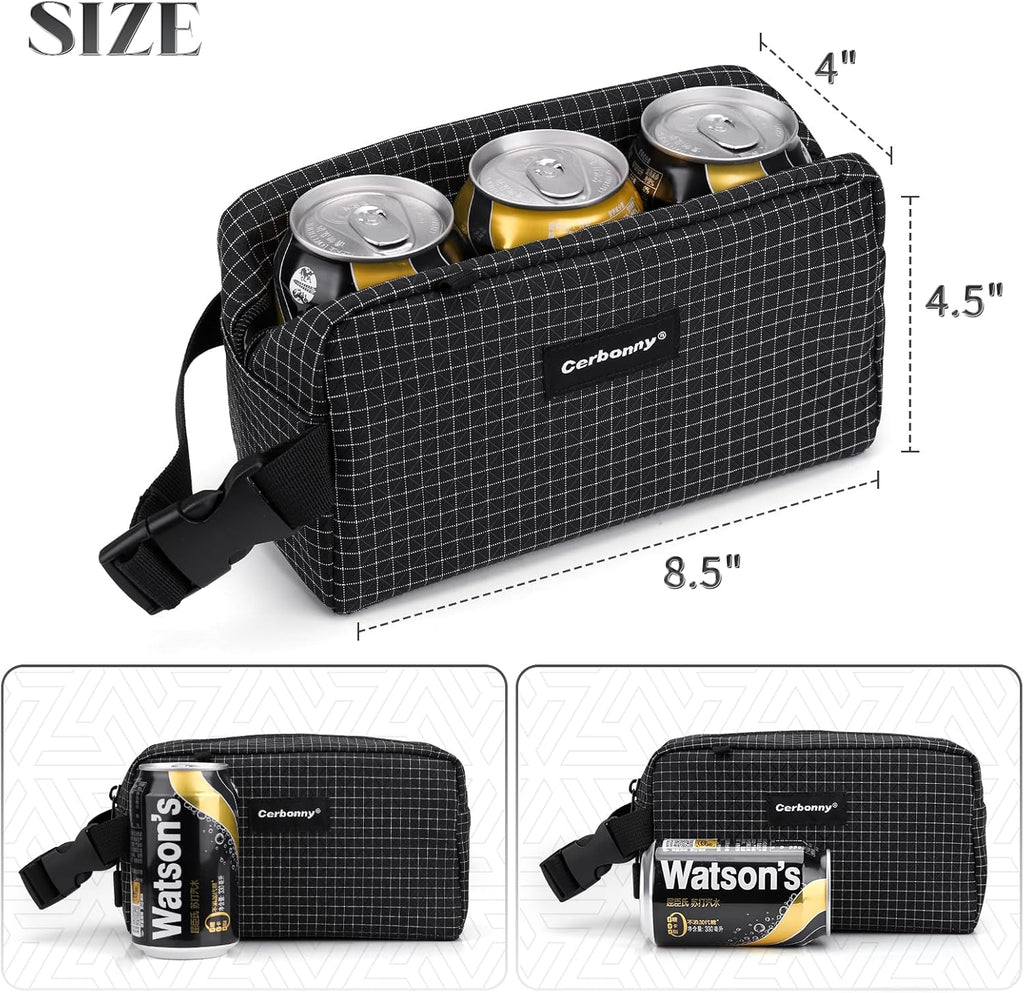 Freezable Lunch Bag,Freezable Snack Bag,Mini Cooler Bag for Travel/Work/School,Small Insulated Bag,Small Cooler Lunch Box with Ice Packs,Insulated Snack Bag,Freezable Snack Box with Handle Buckle