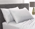 Queen Pillowcases by Pure Bamboo, Genuine 100% Organic Viscose Derived from Bamboo, Luxuriously Soft & Cooling, Double Stitching, Envelope Closure (2 Queen Pillowcases, Stripes)