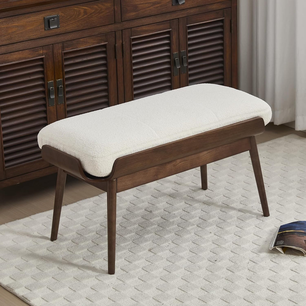 BFZ 37.4" Bedroom Bench End of Bed Bench, Dining Bench with Padded Seat ...