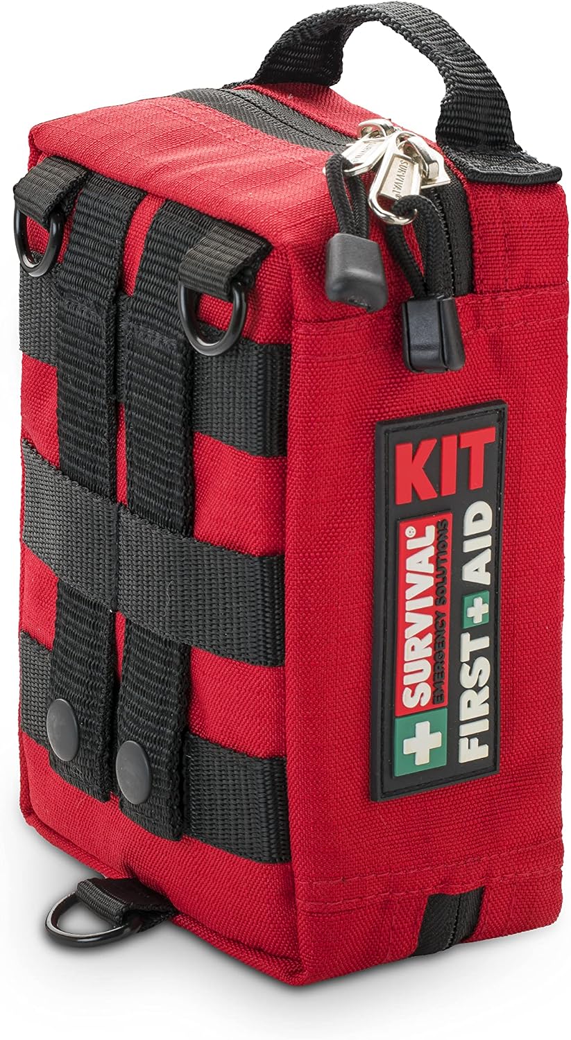 SURVIVAL 42-Piece Emergency Response First Aid Kit, Compact Everyday Kit