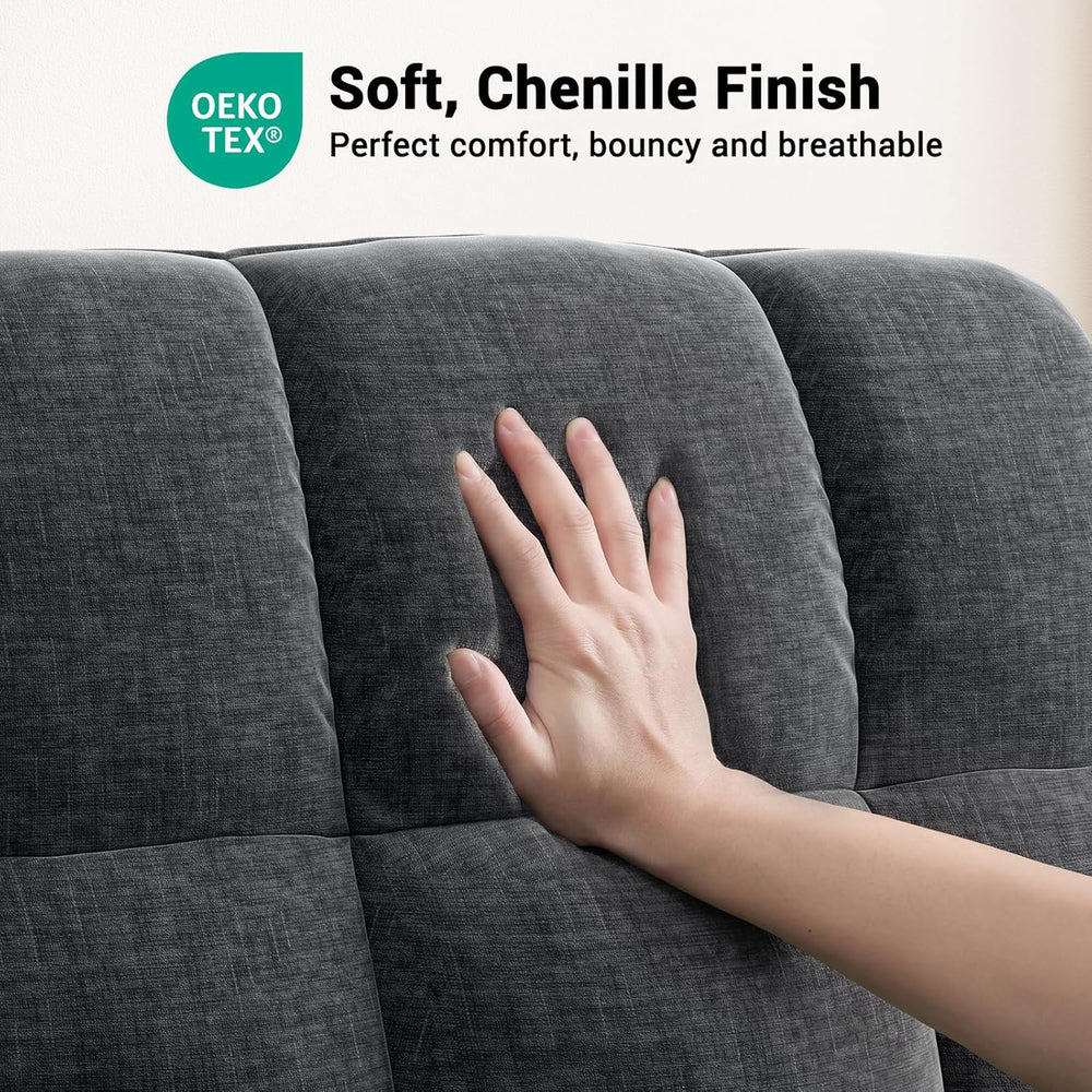 AMADA HOMEFURNISHING Power Recliner Chair for Adults, One-Touch Synchronized ...