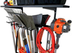 StoreYourBoard Tool Max Garage Storage Rack Shelf – Adjustable Wall Mount Garage Tool Organizer, Heavy Duty Steel Tool Rack with Shelf, Holds up to 300 lbs