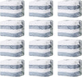 TAILI 12 Pack Vacuum Storage Bags, Space Saver Bags, Jumbo Cube 31x40x15 Inch, Extra Large Vacuum Seal Bags for Comforters, Blankets, Bedding, Clothing, Space Saving Closet Organization, Cream