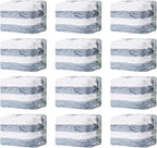 TAILI 12 Pack Vacuum Storage Bags, Space Saver Bags, Jumbo Cube 31x40x15 Inch, Extra Large Vacuum Seal Bags for Comforters, Blankets, Bedding, Clothing, Space Saving Closet Organization, Cream