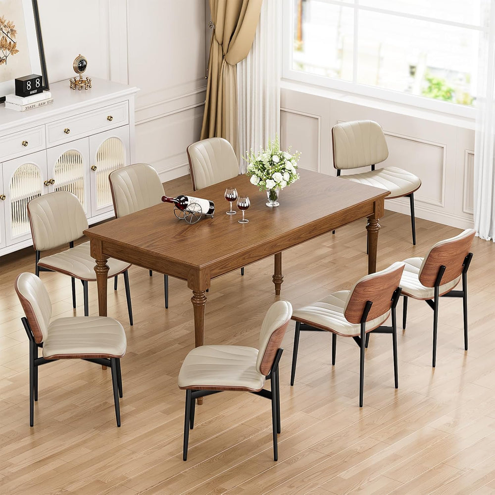YaFiti Dining Chairs Set of 4, Dining Room and Kitchen Chairs, Mid Century Mo...