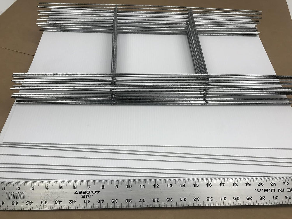 Blank Yard Signs, 5 Pack (White) Signs 18x24 inch x 4 mm & 5 Metal Stake ...