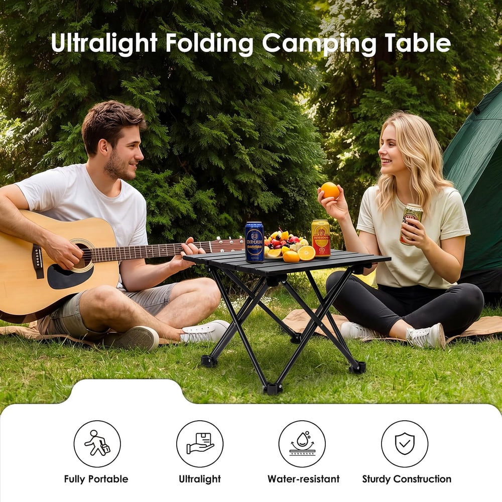 Opliy 2-Pack Portable Camping Table – Ultralight Foldable Car Tray Table with...
