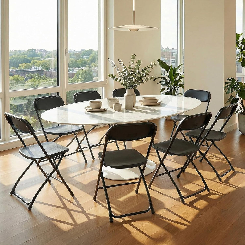 DUMOS Folding Chairs Sets of 20, Portable Chairs, Home Office | 330lbs Stacka...