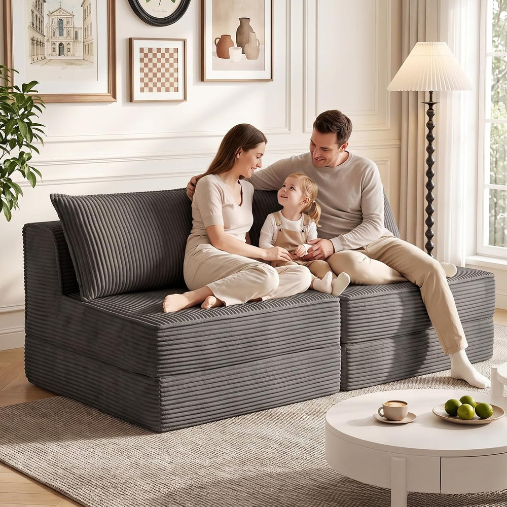Loveseat Couch Bed,Convertible Sofa Bed with Pillows,Pull Out 2-Seater Small ...