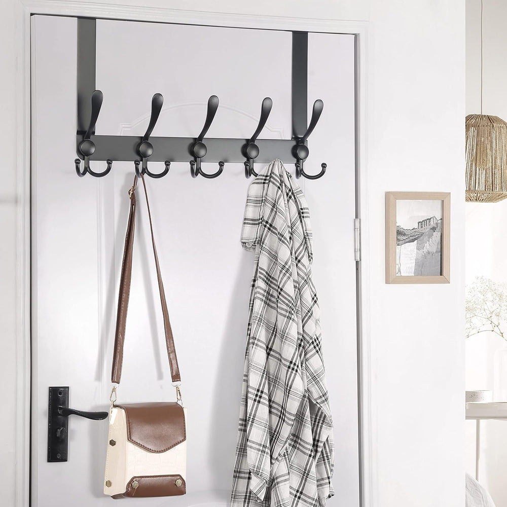 Dseap Over The Door Hook Hanger - Fits 1 3/8" to 1 3/4" Standard Do...