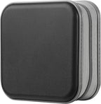 alavisxf xx CD Case, 48 Capacity Hard Plastic DVD Case Portable Zipper CD Case Holder Large Storage Disc Wallet Bag for Car Home Travel (Black, 48 Capacity)