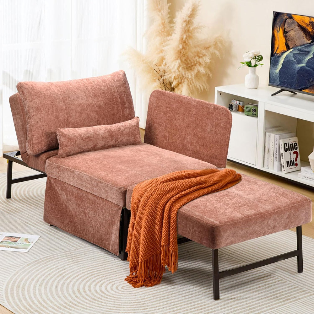 ZZW Sleeper Chair Bed Upgrade 4-in-1 to 5-in-1 Convertible Multi-fuction Sofa...
