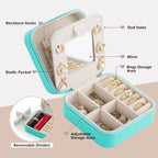 Birthday Gifts For Women - Initial Jewelry Box & Travel Case, Gifts for Wife, Girlfriend or Bridesmaid