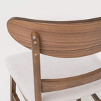 Christopher Knight Home Idalia 50" Rectangular Dining Set, 5-Pcs Set, Natural Walnut / Light Beige