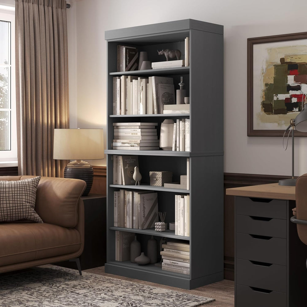 Palace Imports Solid Wood Bookcase – Stackable Modular 6-Tier Bookshelf - 71....