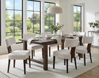 Dining Chairs Set of 4 Modern Dining Chair with Wood Legs, Upholstered Velvet Dining Chairs for Dining Room, Kitchen, Vanity, Living Room, Cream
