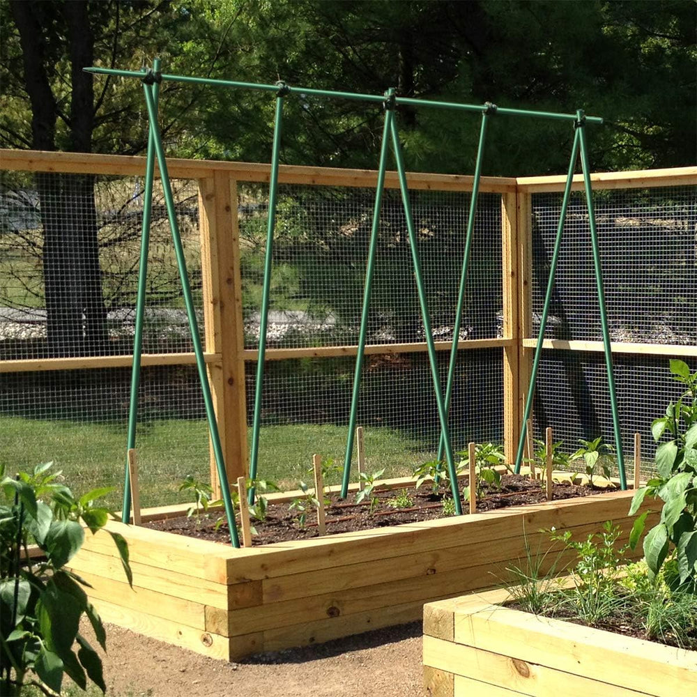 4ft Plant Stakes 50pack, 5/16 Inch Dia Garden Stakes, 48inch Garden Poles Tre...