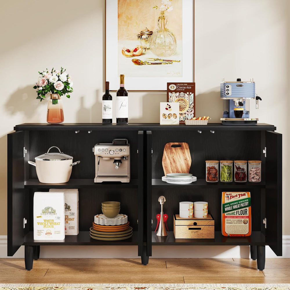 Tribesigns Buffet Cabinet Sideboard with Storage, Modern Storage Cabinet Side...