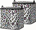 Large Comforter Storage Bag with Zipper,Closet Organizer for Clothes/Blankets/Quilts/Pillows,Fabric Moving Bags with Portable Handles 95L(2-Pack)