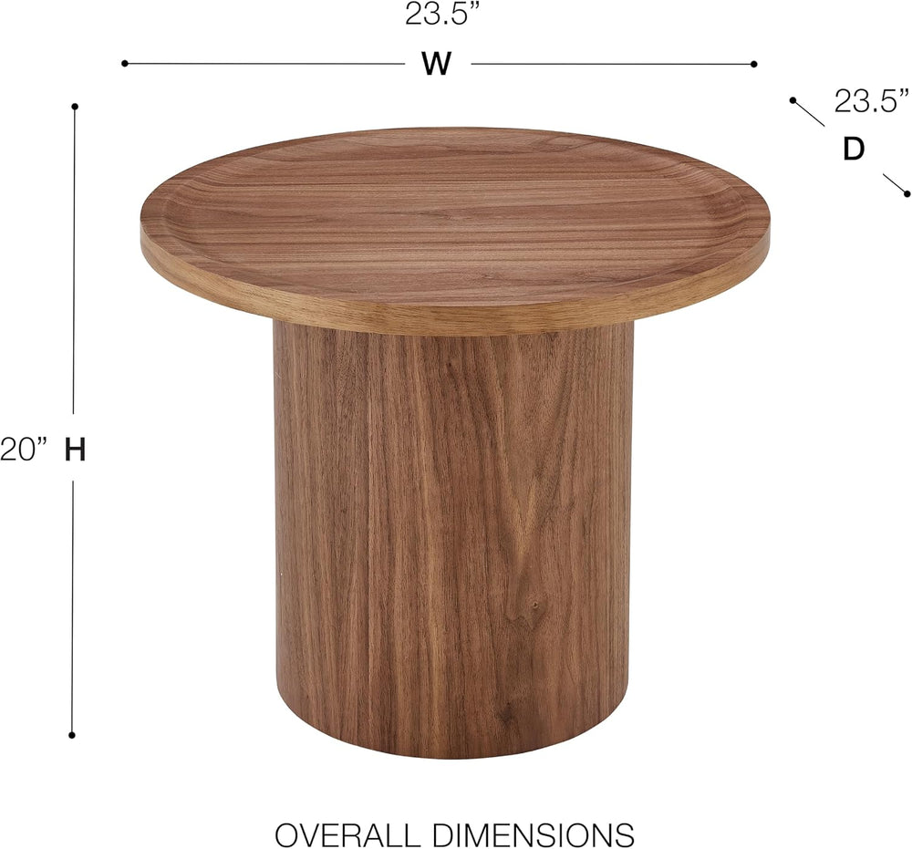 Euro Style Boden 24" End Table | Modern Minimalist Sculptural Accent Tab...