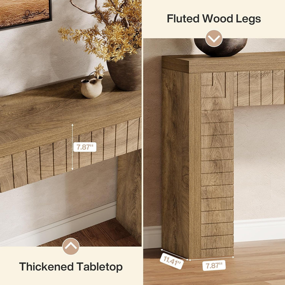 Tribesigns 70.9-Inch Extra Long Console Table for Entryway, Narrow Sofa Table...