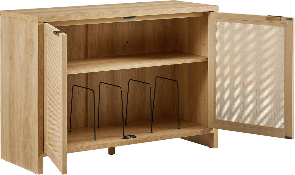 Crosley Furniture Kenji Record Player Cabinet with Vinyl Storage, Media Stand...
