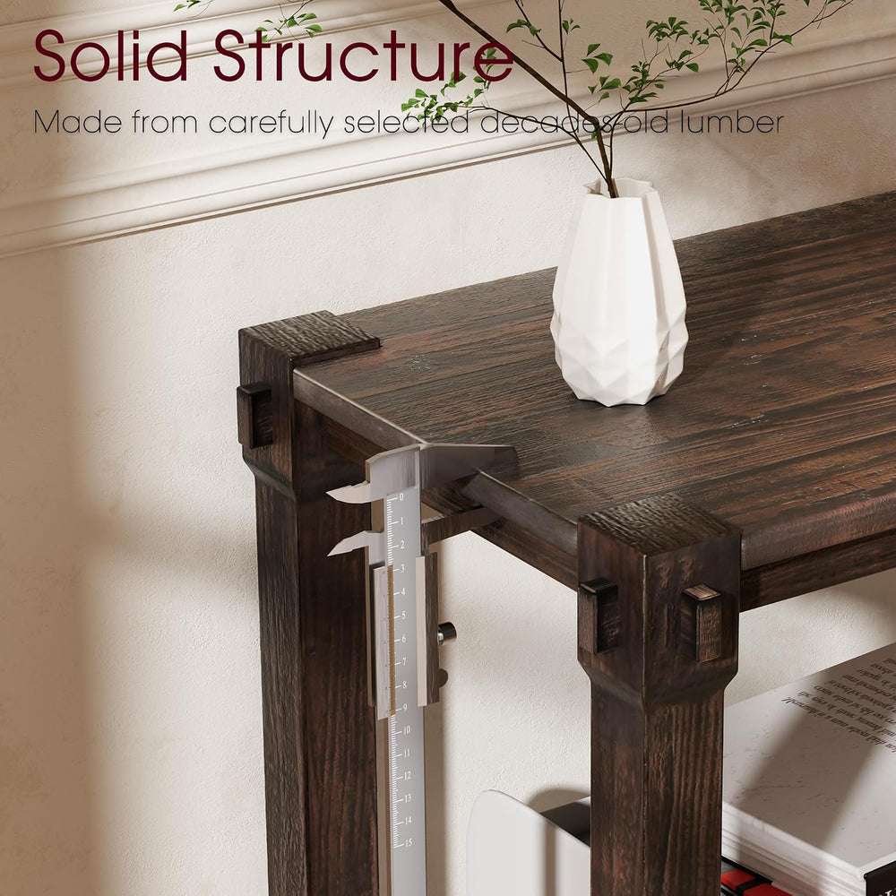 Vintage Aged Solid Wood Side Table, End Table, Nightstand, Bedside Table, Mor...