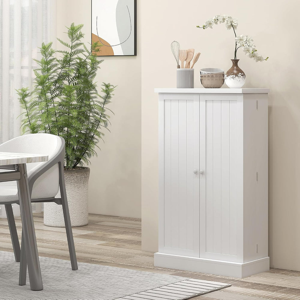 Anwick 5-Tier Kitchen Pantry Cabinet,Freestanding Buffet Cupboard with Doors ...