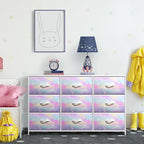 Sorbus Kids Dresser with 9 Drawers - Storage Unit Organizer Chest for Clothes - Bedroom, Kids Room, Nursery, & Closet