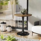 Round Table Modern Dining Table Tulip Round Kitchen Table Mid Century Wooden Coffee Table for Living Room 24 inch