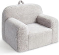 Pterying Kids Chair with Washable Soft Sherpa Cover | High-Resilience Foam, Stable Construction, Comfy Toddler Couch, Reading and Playing